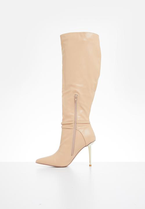 Plum - Colda knee length boot - neutral