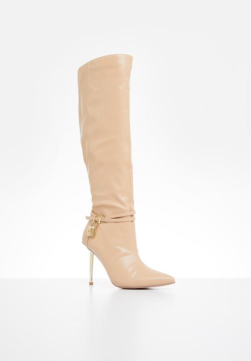 Plum - Colda knee length boot - neutral