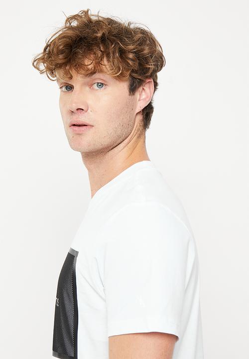 Calvin Klein - Monologo mesh box tee - bright white