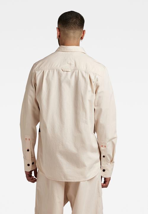G-STAR - Nimes regular shirt long sleeve ecru chambray - ecru