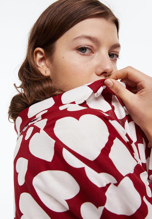 H&M - Patterned pyjamas - red/hearts