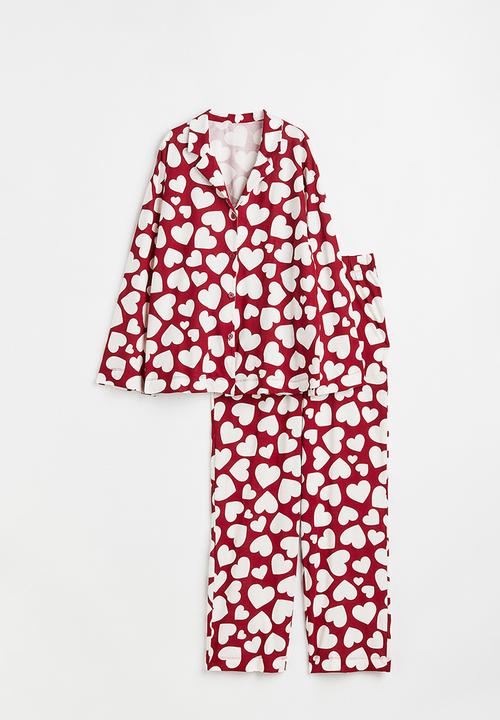 H&M - Patterned pyjamas - red/hearts
