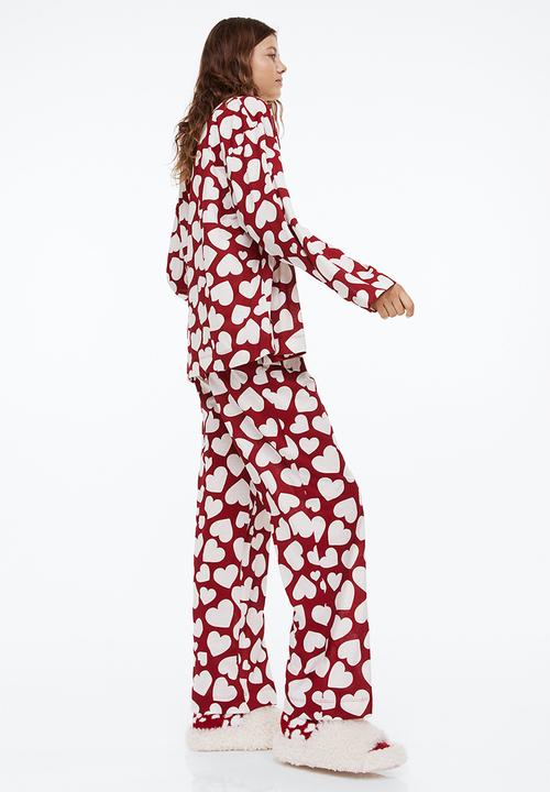 H&M - Patterned pyjamas - red/hearts