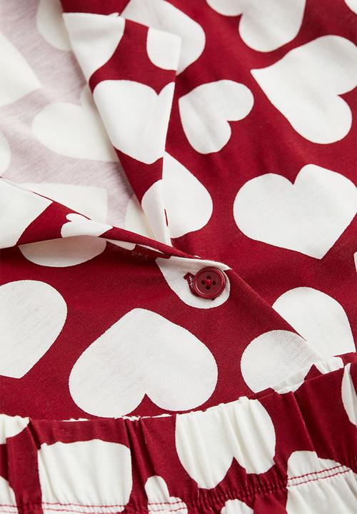 H&M - Patterned pyjamas - red/hearts
