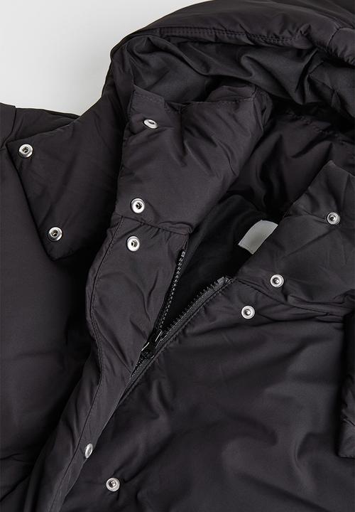 H&M - Hooded puffer coat - black 
