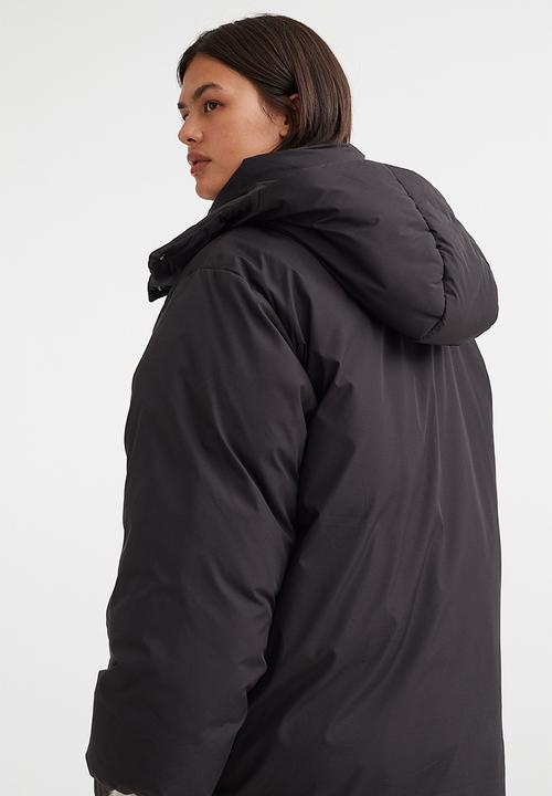 H&M - Hooded puffer coat - black 