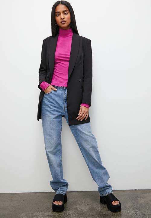 Superbalist - Exposed seam detail funnel neck - purple