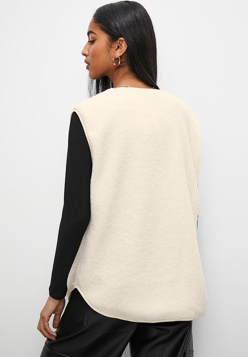Superbalist - Teddy gilet - ecru