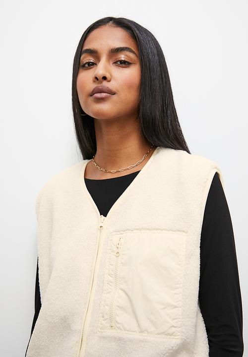 Superbalist - Teddy gilet - ecru