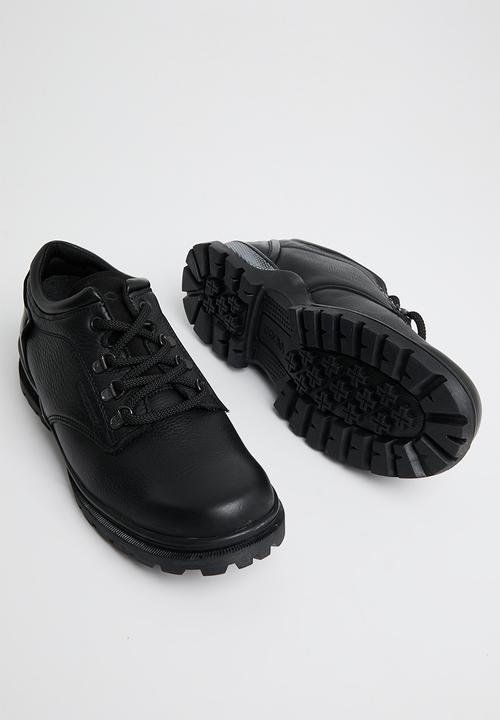 Bronx - Trap shoe lug sole leather slip ons - black