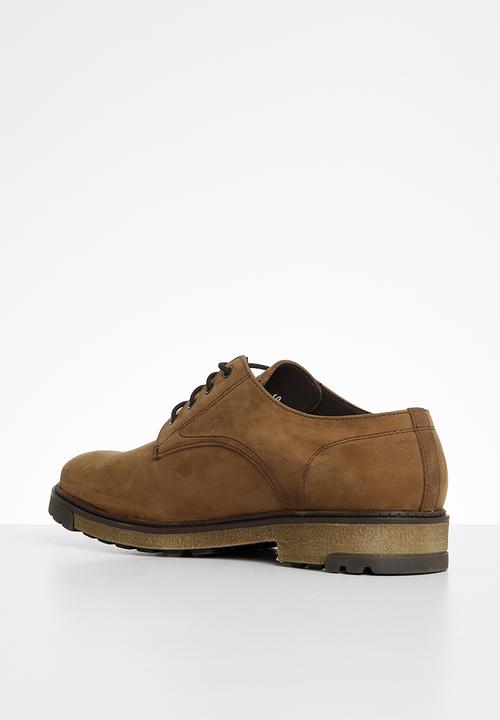 Bronx - A town derby leather slip ons - dark brown