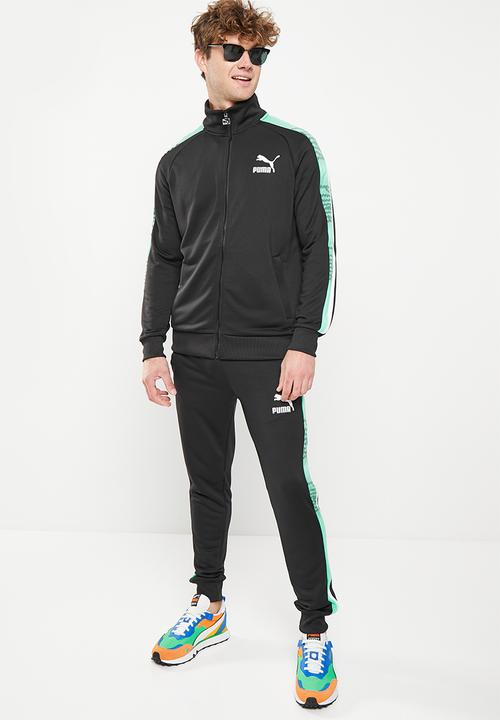 PUMA - T7 sport track jacket pt - puma black-mint