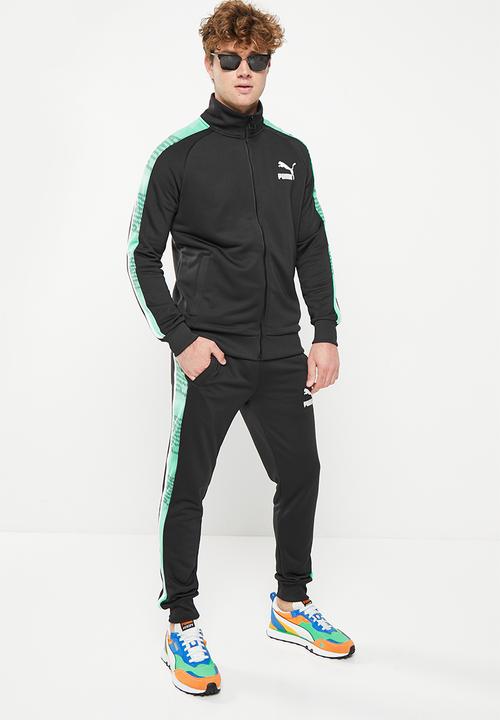 PUMA - T7 sport track pants pt - puma black-mint