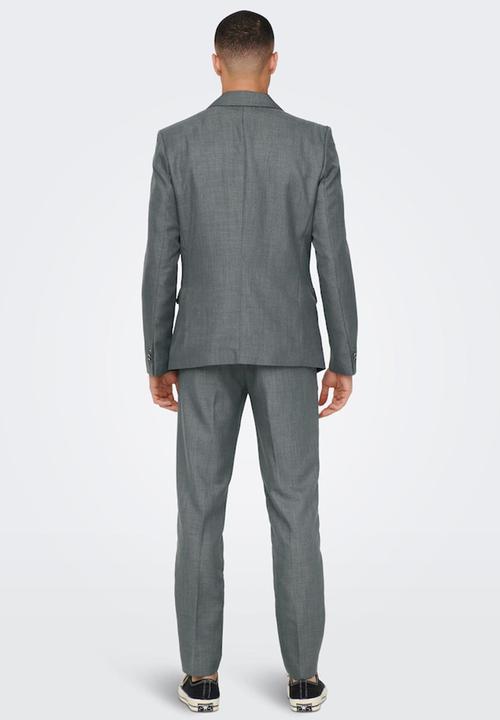Only & Sons - Onseve slim blazer - medium grey melange