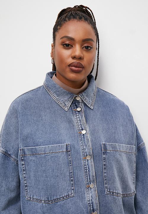 Blake - Denim overshirt - mid blue