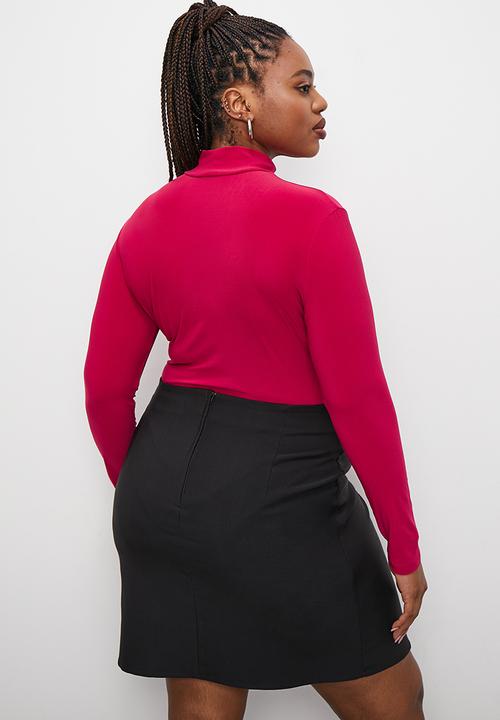 Blake - Grown on neck bodysuit - pink 