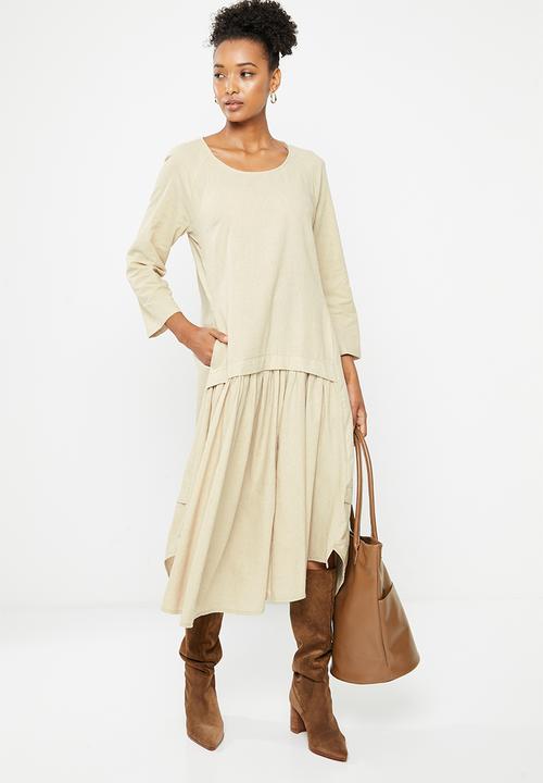 AMANDA LAIRD CHERRY - Patara dress - oatmeal