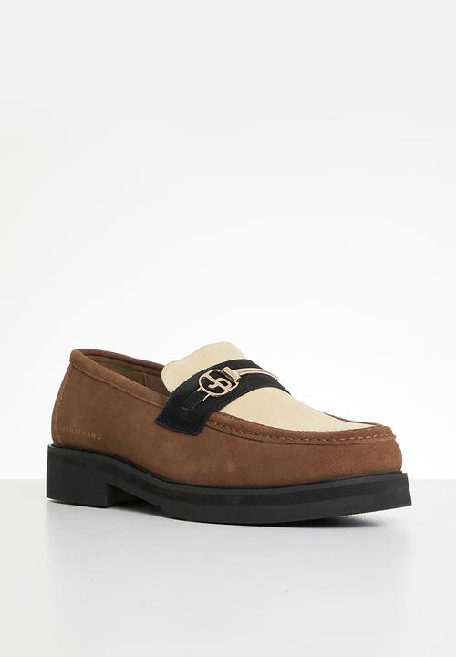 Jonathan D - J winston genuine suede loafer - gravy
