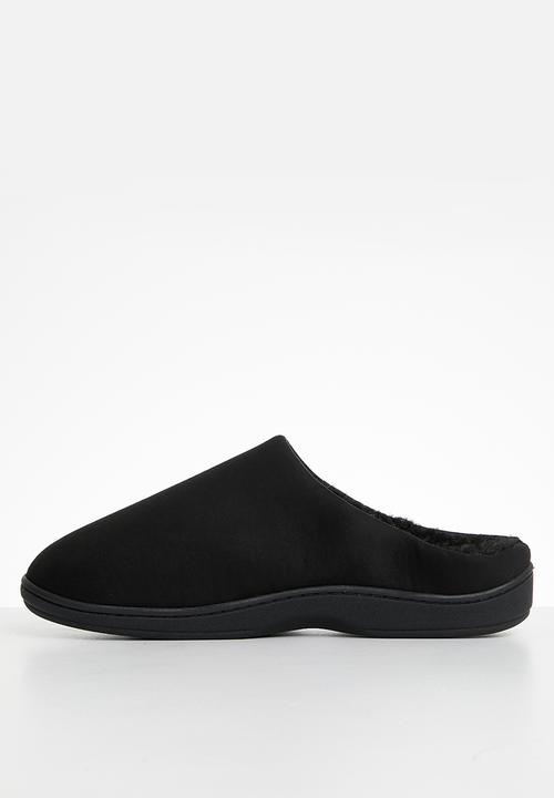 Hush Puppies - Kevin microfibre slipper - black