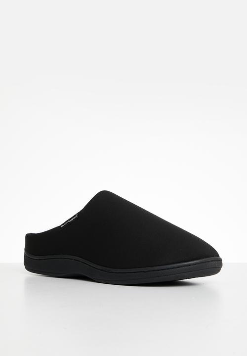 Hush Puppies - Kevin microfibre slipper - black