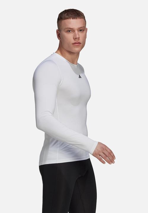 adidas Performance - Techfit training ls tee - white