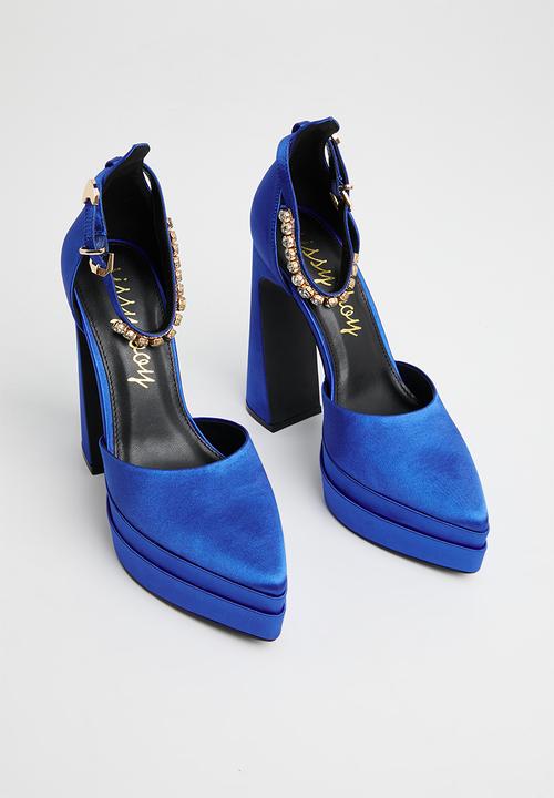 SISSY BOY - Clear the air platform heel - blue