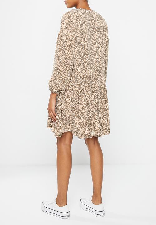 Glamorous - Maternity smock dress - brown floral