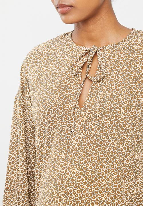 Glamorous - Maternity smock dress - brown floral