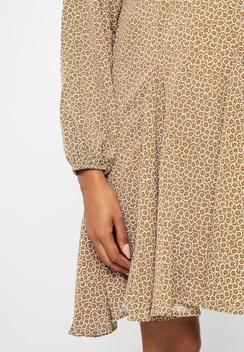 Glamorous - Maternity smock dress - brown floral