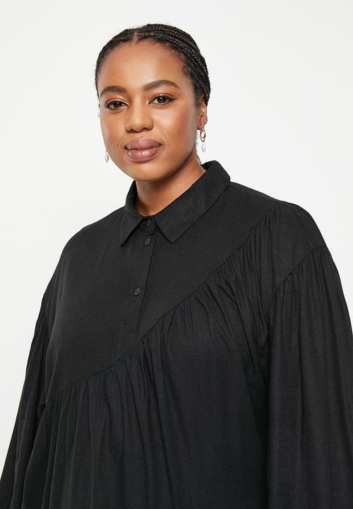AMANDA LAIRD CHERRY - Plus kya dress - black