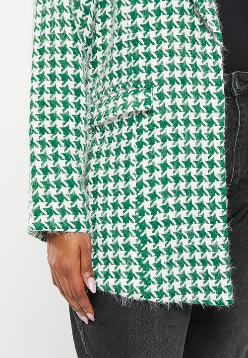 Me&B - Plus boucle blazer - green & milk