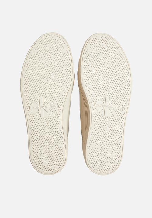 Calvin Klein - Vulc flatf low wrap around logo - eggshell