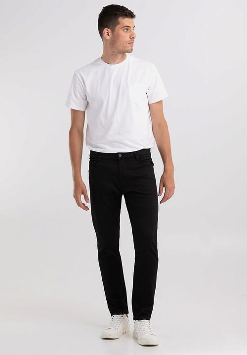 Replay - Slim fit mickym jeans - black