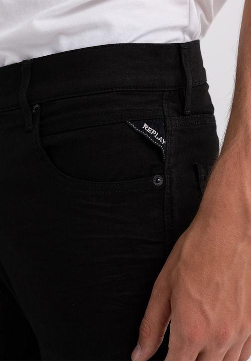 Replay - Slim fit mickym jeans - black