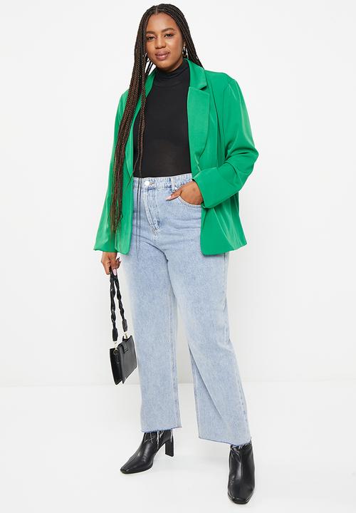Glamorous - Wide leg cropped jeans - light stonewash