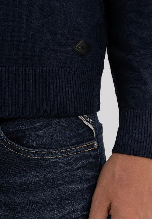 Replay - Turtleneck wool sweater - dark navy