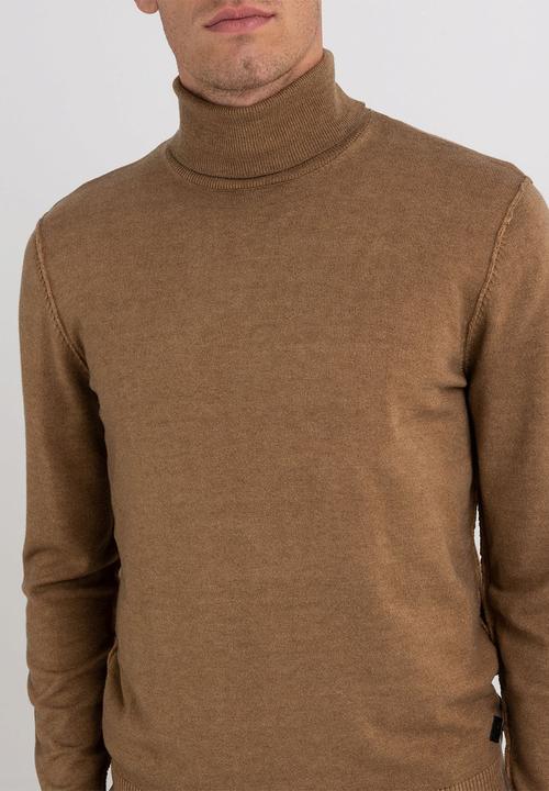 Replay - Turtleneck wool sweater - safari