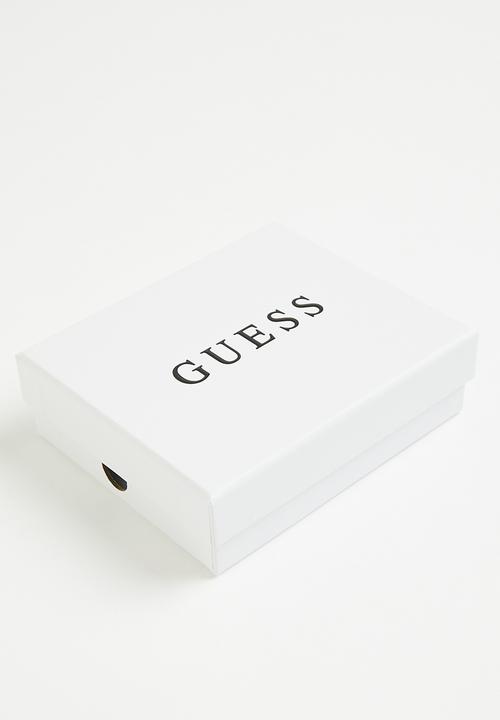 GUESS - Laurel slg card holder- white logo