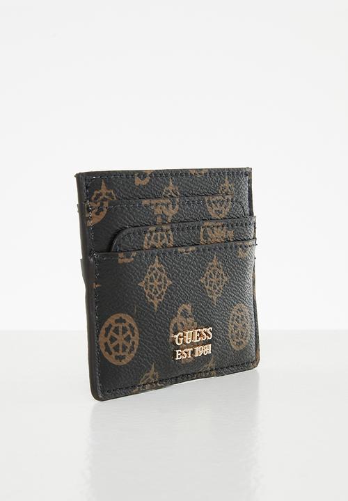 GUESS - Laurel slg card holder - mocha logo