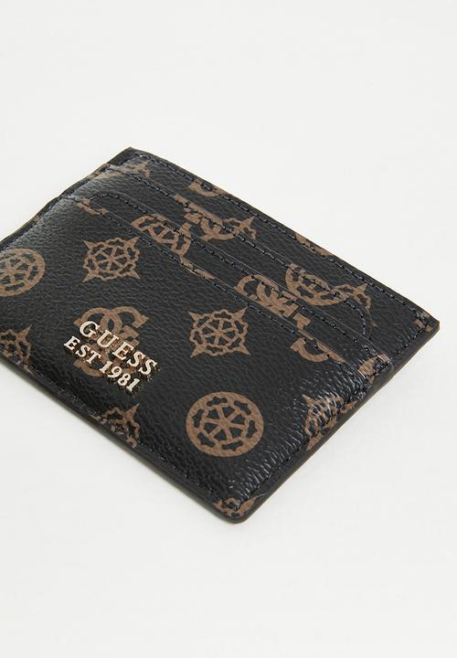 GUESS - Laurel slg card holder - mocha logo