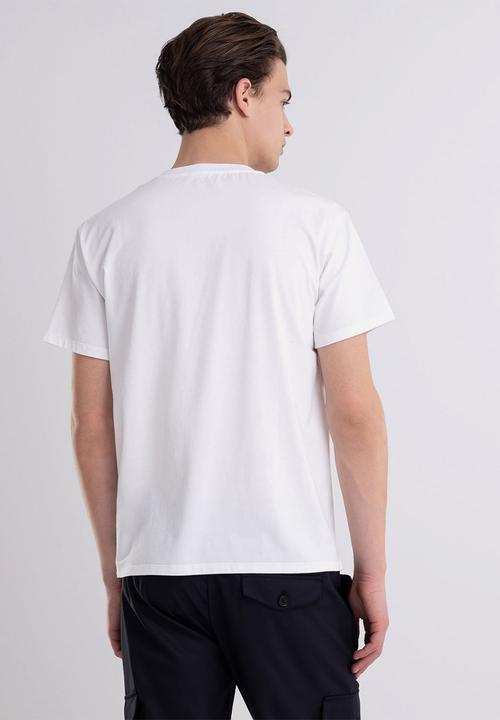 Replay - Essential jersey t-shirt with pocket - white