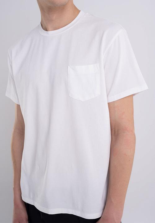 Replay - Essential jersey t-shirt with pocket - white