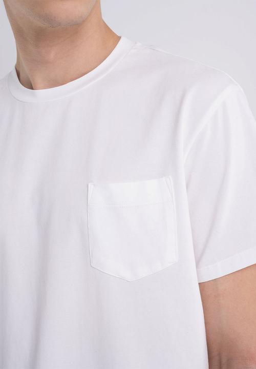 Replay - Essential jersey t-shirt with pocket - white