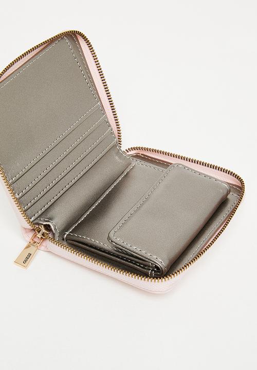 GUESS - Eco gemma slg small zip around - powder pink