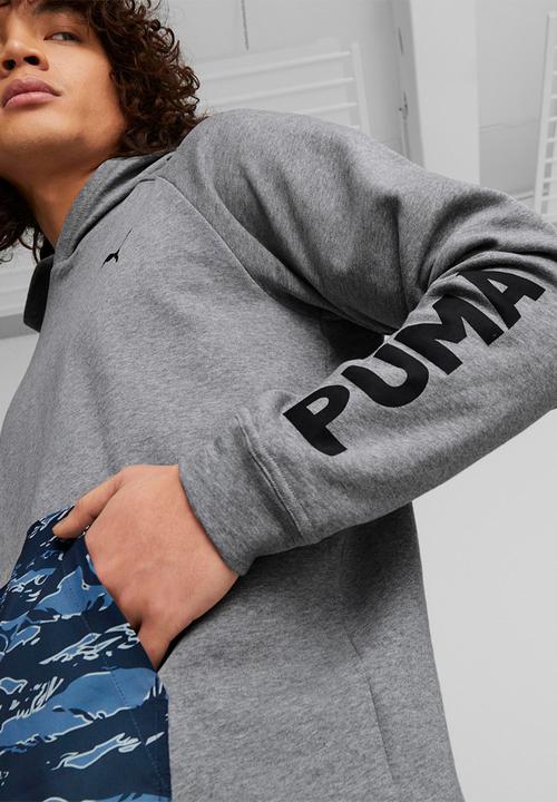 PUMA - Train concept aop hoodie - medium grey heather