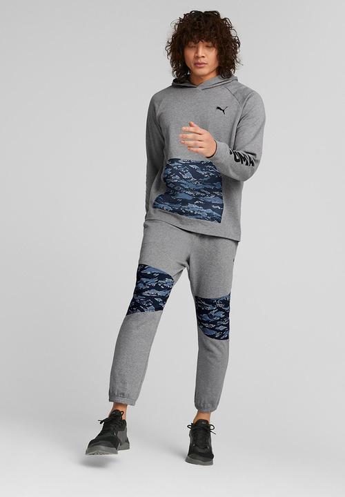 PUMA - Train concept aop hoodie - medium grey heather