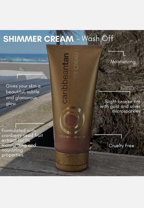 Caribbean Tan - Tinted Body Bronzer Shimmer Cream