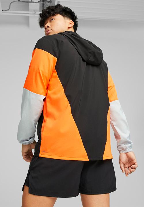 PUMA - Run lightweight jacket - puma black-ultra orange