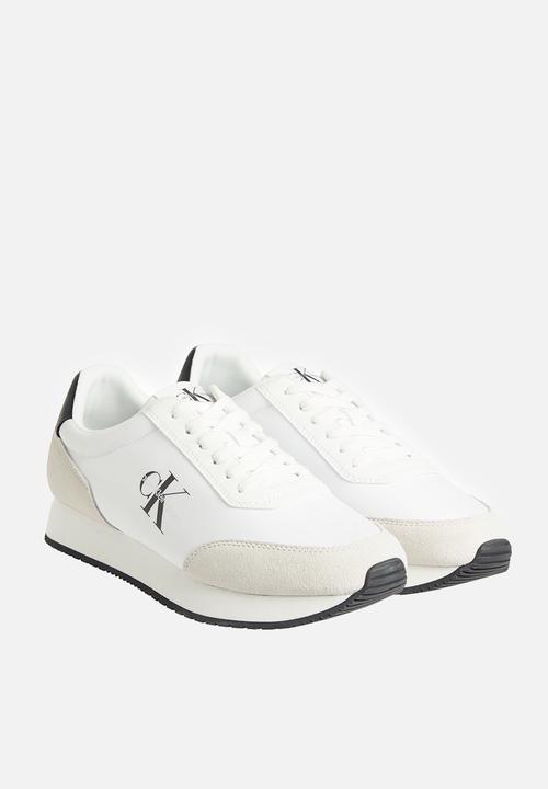 Calvin Klein - Retro runner su-ny mono - white & black