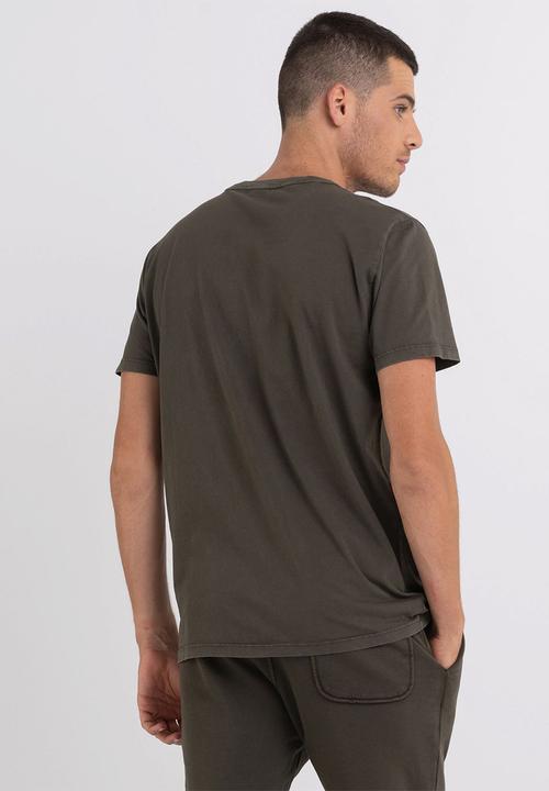 Replay - Crewneck T-shirt in organic cotton - military